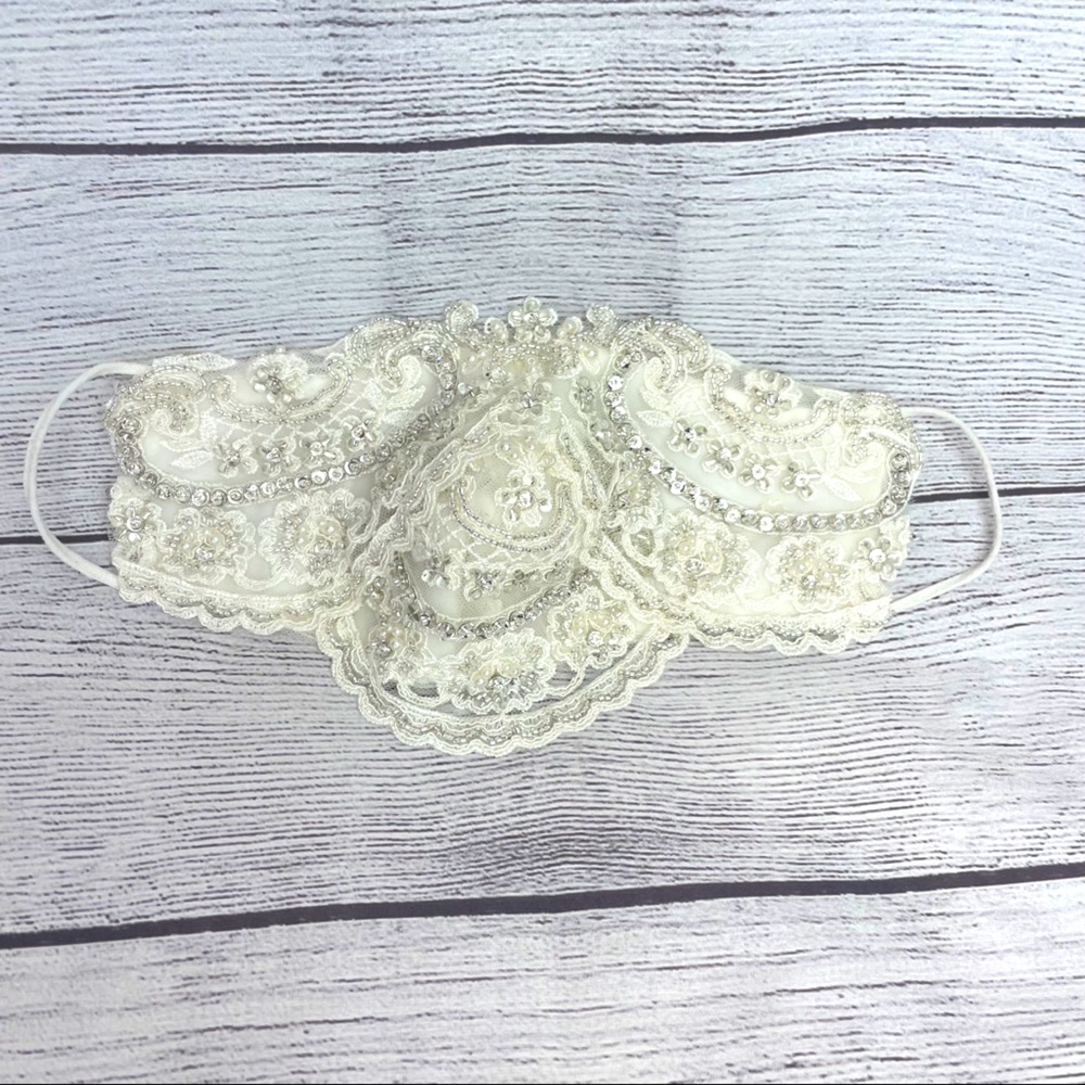 Bridal Face Mask Wedding Custom Made